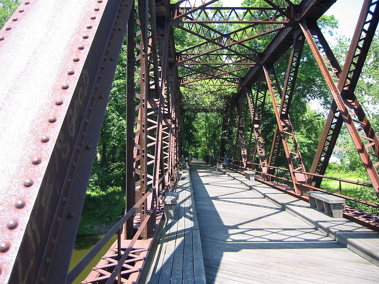 Wallkill Valley Rail Trail bridge north of New Paltz
