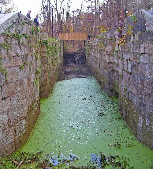 Historic lock on the Delaware and Hudson Canal
