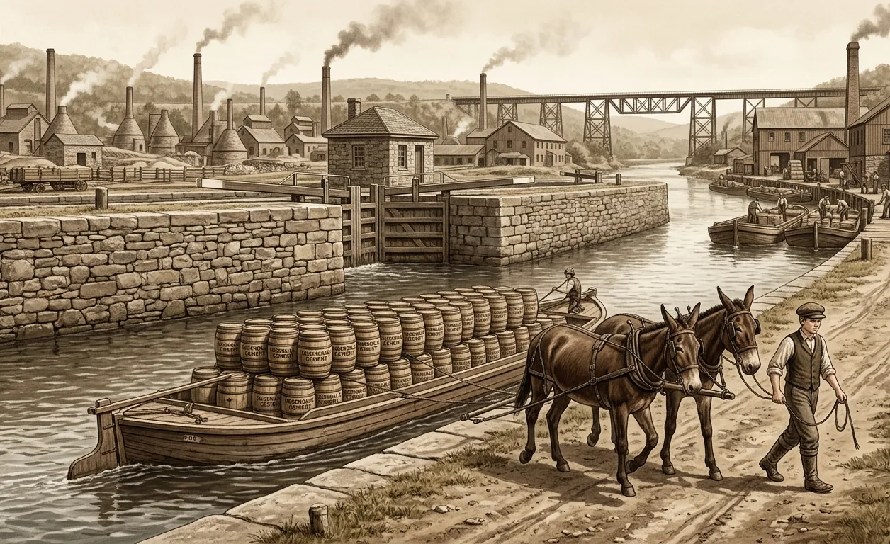 Rosendale D&H Canal historical photograph