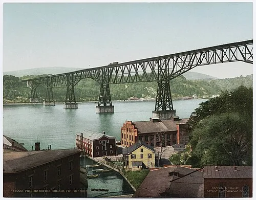 Poughkeepsie Railroad Bridge, historical photograph